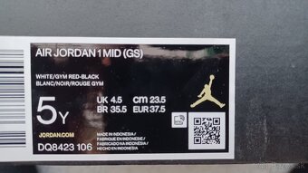 Air Jordan 1 MID Velkost 37.5 - 5