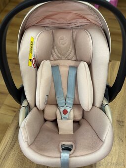 CYBEX Cloud T i-Size Plus 45-87 cm Platinum Peach Pink vajíč - 5