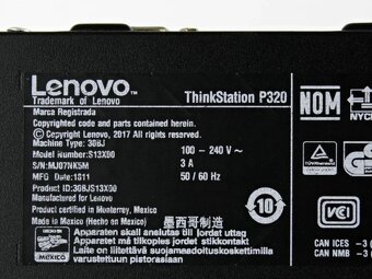 Lenovo P320 - i7 7700K, 32GB RAM, 256GB SSD, ZÁRUKA, Win 11 - 5