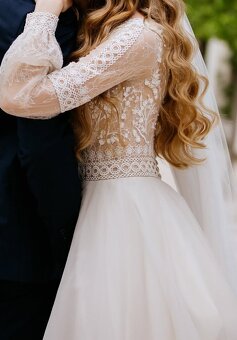 Svadobné šaty S/M - 5