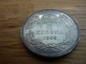 R-U 5 korona 1908 KB v krásnom stave - 5