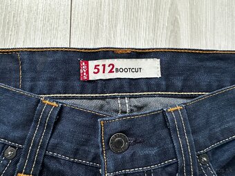 Nové,kvalitné džínsy LEVIS 512 Bootcut - veľkosť 32/32 - 5