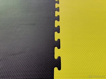 Tatami Champion puzzle čierno-žltá 105cm x 105cm x 2cm - 5