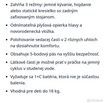 Detské hojdacie kreslo - 5