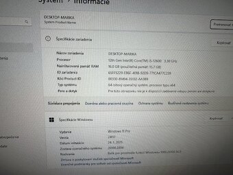 Výkonný kancelársky PC s 2 monitormi – Intel i5, 16 GB RAM, - 5