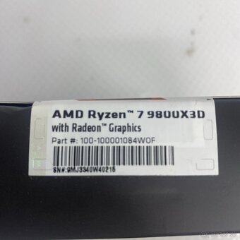 Nový CPU AMD Ryzen 7 9800X3D(možný odpočet DPH) - 5