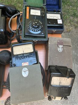 Retro telefón tesla a meracie prístroje - 5