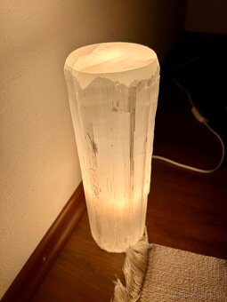 STOLOVÁ LAMPA z kameňa SELENIT 29 cm - 5
