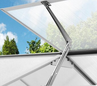 Predám nový hliník/polykarbonátový skleník 2,5 x 2 m - 5