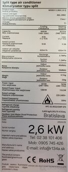 Klimatizácia NOVÁ WEBER wifi možnosť kúriť chladiť - 5