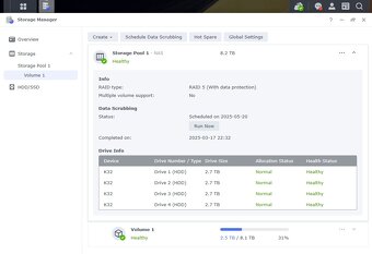 Synology NAS DS415Play, Intel Atom DualCore, 4x3TB WD Red - 5