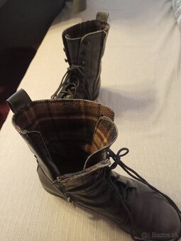 Čižmy koža tmavomodré č. 39 - 5