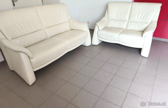 Kožená sedacia súprava 3+2 - TOP STAV, ako NOVÁ - 5