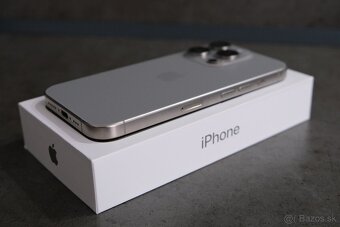 Apple iPhone 15 pro 128GB - Natural Titán - TOP STAV - 5