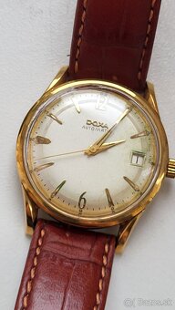 Predám vintage 14k zlaté Doxa automatic s dátumom, - 5