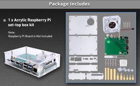Obal pre Raspberry pi 4 s rozšírením na full size HDMI - 5