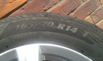 Letné pneumatiky 165/70 R14 na hliníkových diskoch RONAL - 5