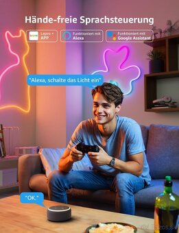 Neónový LED pásik Lepro AI N1 - 6m - 5