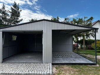 GARÁŽ SO SEDLOVOU STRECHOU 7×5 m – GARÁŽ + PRÍSTREŠOK - 5