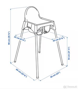 IKEA ANTILOP vysoká stolička - 5