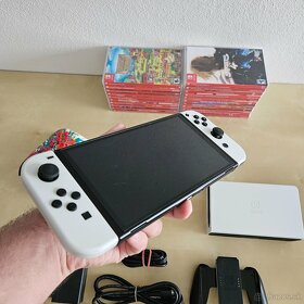 AKTUALNE - Nintendo Switch OLED Ovládač a 128GB [30 Hier] - 5