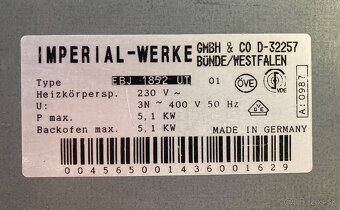 Elektrická rúra Imperial - 5