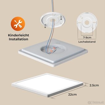LED stropné svietidlo BLNAN s radarovým senzorom pohybu - 5