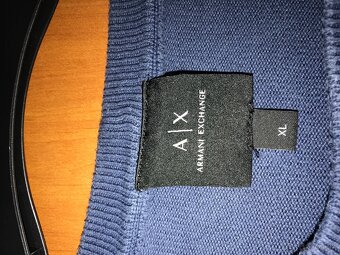 ARMANI EXCHANGE originál tenký pánsky svetrik XL - 5