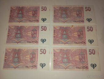 BANKOVKY 50 KČ, PĚKNÉ STAVY, SÉRIE D,E - 5