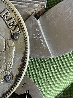 starožitny strieborný nožík 5 pesetas 1871 - 5