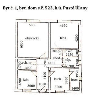 Veľký byt so záhradou 6 árov v Pustých Uľanoch - 5