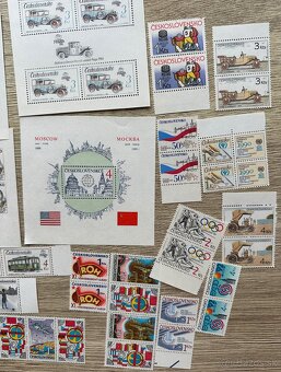 námky československé aršíky a série c.1 - 5