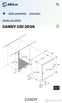 Vstavana umyvacka riadu Candy - 5