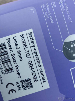 VONKAJŠIA SOLÁRNA KAMERA WIFI Duálny IP OTOČNÁ SMART iCSee - 5