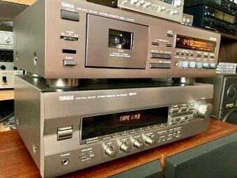 Yamaha 3hlavý tape deck + receiver - 5