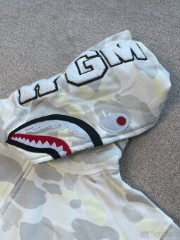 Bape City Camo Shark Zip Hoodie - White - 5