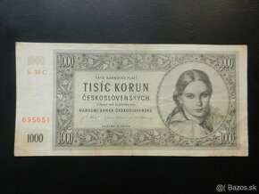 Bankovka 1000Kčs 1945 - 5