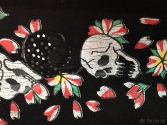 ED HARDY black damske tricko S/M - 5