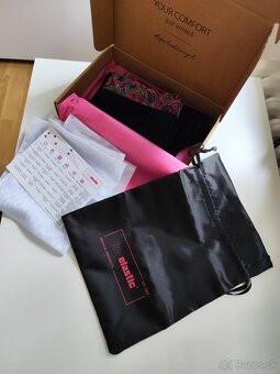 Dámske zoštíhľujúce legíny Lipoelastic čierne veľkosť M+ - 5