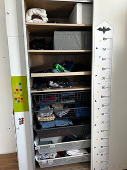PAX / HASVIK Skriňa, biela, 200x66x201 cm aj s úložným pries - 5