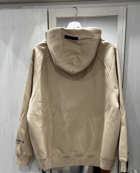 Fear of God Essentials mikina s kapucňou – béžová - 5