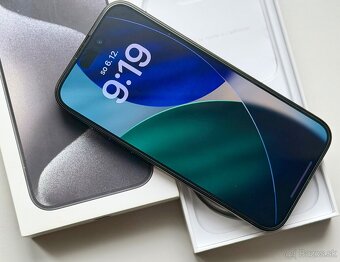 iPhone 15 Pro Black Titanium BATERIE 100% TOP - 5