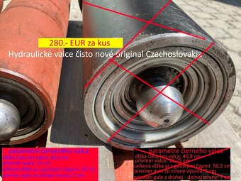 Kyper majler a hydraulický piest na vlečku original ČSSR - 5