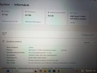 Lenovo IdeaPad 5 14ARE05 Ryzen 4700U/16GB RAM/SSD 512GB/WIN - 5