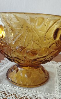 Sklenená misa-R.Schrötter- "Čerešňe" - 5