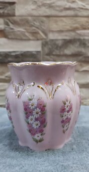 Růžový porcelán,2 hrníčky, Chodov - 5