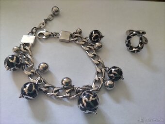 Chirurgická oceľ-náramok a prsteň - 5