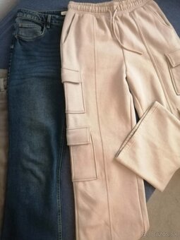 Džinsy a teplaky vel.42 - 5