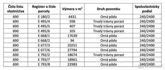 Ladomirová – 13.193 m2 POZEMKY v pozemkových úpravách - 5