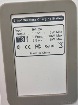 T3 Wireless bezdrótová nabíjacia stanica 3 v 1 - 5